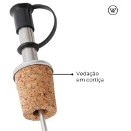 Jogo 2 Bicos Dosadores De Aço Inox com Cortiça
